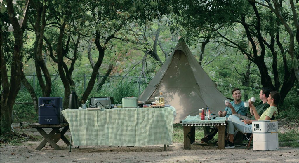 E-camping scene with Y3000